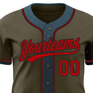 Uniformes de Béisbol y Sóftbol, Estampados o Lisos, Tallas Grandes, Manga Corta, Transpirables, Antibacterianos, Conjuntos Deportivos Unisex de Alta Calidad - Product Image 3