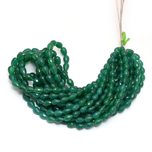 Perles en onyx vert AAA+ 5x8mm-7x10mm, forme goutte d'eau, onyx naturel, pierre semi-précieuse, facettées, en vrac, pour la création de bijoux - Product Image 4