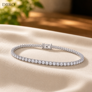 Unisex GRA Certified With Moissanite Jewelry Brilliant Round Cut Diamond <b>Bracelets</b> 925 Sterling <b>Silver</b> Tennis Luxury <b>Bracelet</b> - Product Image 5
