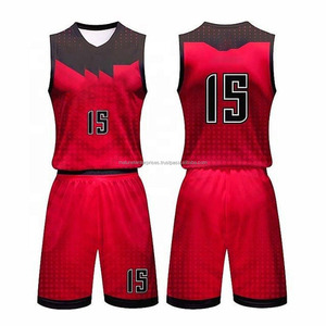Ensemble maillot et short de basket-ball réversible respirant à séchage rapide pour hommes, imprimé pour sports d'équipe, vêtements de compétition - Product Image 1