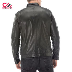 New Arrival Fashionable Outdoor Clothing Winter Cowhide <b>Leather</b> <b>Jacket</b> Men Clothing Regular <b>Long</b> Sleeves Cowhide <b>Leather</b> <b>Jacket</b> - Product Image 2