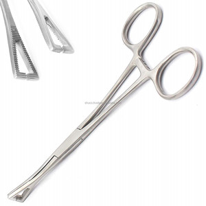 Venta caliente de alta calidad de acero inoxidable pequeño ranurado Pennington fórceps herramienta de perforación del cuerpo - Product Image 2