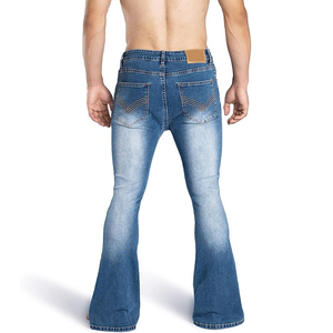 Pantalones Vaqueros de Mezclilla Sólidos, Rectos, de Corte Regular, para Hombre, Estilo Urbano, con Bordado Vintage, Transpirables, Impermeables y Ecológicos - Product Image 5