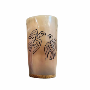 Verre à shot en corne polie et étanche pour l'eau et le vin, fabriqué à la main par FAIZA CRAFT - Cadeau de Noël et de Nouvel An - Product Image 5