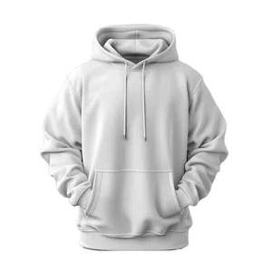 Sweat à capuche oversize en molleton de coton français de haute qualité pour homme, épais, à épaules tombantes, motif uni, col à capuche personnalisé - Product Image 1