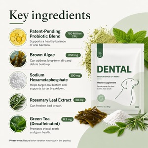 Polvo Limpiador Dental para Mascotas al por Mayor para Perros y Gatos, Cuidado Bucal Personalizado, Polvo Seco que Previene el Sarro Dental, Suministro de Algas Marinas Naturales - Product Image 2