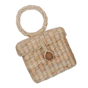 Sac à main artisanal en jacinthe d'eau : Sac de fête pour enterrement de vie de jeune fille - Product Image 1