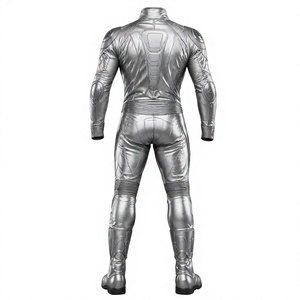 Combinaison de course unisexe sur mesure en cuir de vachette/crocodile avec protections CE pour le dos - Product Image 2