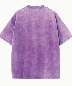 Oversized Men's T-Shirt 100% Cotton Short Sleeve O-Neck Casual Streetwear Vintage <b>Sand</b> Wash Solid <b>Color</b> Knitted Fabric - Product Image 2