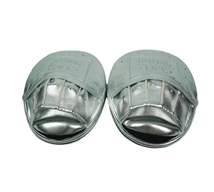 ถุงมือชกมวย Silver No Boxing No Life สำหรับฝึกซ้อมมืออาชีพ ดีไซน์โค้ง หนังวัวคุณภาพสูง - Product Image 6