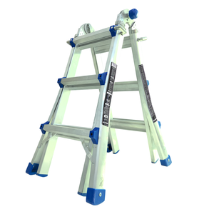 Aluminum Alloy 4-Step Folding Ladder 6FT Manual Lock Home Use Step Ladder Minimalist Design 150kg Load Capacity - Product Image 1