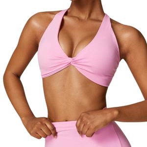 Custom OEM ODM Women Criss Cross Sports Bra Twist Front Quick Dry Yoga Fitness Gym Activewear Wholesale Top - Product Image 5