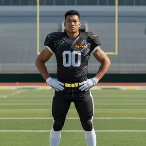 Uniforme de Fútbol Americano Sublimado Personalizado 100% Poliéster, Logotipo Personalizado, Talla Personalizada, Transpirable, de Secado Rápido, Ropa de Equipo - Product Image 1