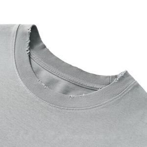 T-shirt oversize en coton pour homme, style streetwear, épaules tombantes, personnalisé, haute qualité, délavé à l'acide - Product Image 6