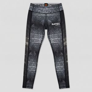 Leggings de yoga pour femmes, respirants, à taille haute, extensibles dans les quatre sens, avec panneaux latéraux en strass, brillants, pour le cheerleading et la gym, sublimés - Product Image 2