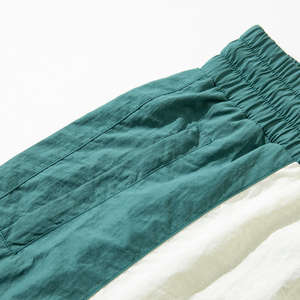 Ensemble 2 pièces d'été pour hommes, style urbain, en tissu personnalisé tissé respirant, T-shirts décontractés à manches courtes de haute qualité, couleur unie - Product Image 5