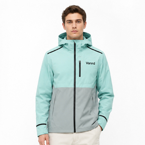 Chaqueta Cortavientos con Capucha para Hombre, Personalizable, de Invierno, Transpirable, con Cierre de Cremallera, MAX WORLD ENTERPRISES OEM, Venta al Por Mayor - Product Image 1