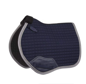 Square Quilted Horse Saddle Pad | Breathable Equestrian Saddle Cloth with Faux <b>Fur</b> Trim | Horse Riding Equipment Wholesale - Product Image 2
