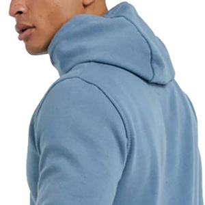 Sweat à capuche sans cordon de haute couture, coupe ajustée pour hommes, impression personnalisée, poches latérales, sweat à capuche en molleton de qualité - Product Image 1