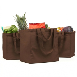 Bolsas de Tela Marrón Personalizables de Aqdas Industries, Capacidad de 20L, Estilo Moderno para Almacenamiento de Alimentos y Artículos Diversos - Product Image 1