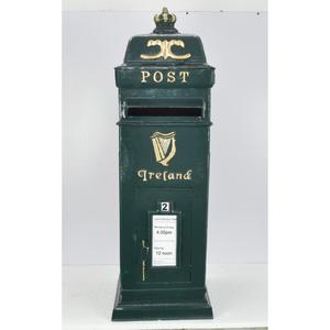 Country Style Irish Green Post <b>Box</b> For Ground Display Christmas Holiday Decoration Vintage Design Letter <b>Box</b> Durable Waterproof - Product Image 6