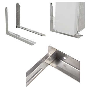 ADong Eke's A01 <b>Bracket</b> in Inox 304 <b>Stainless</b> <b>Steel</b>, Crafted for Safe Outdoor AC Wall Installation - Product Image 5