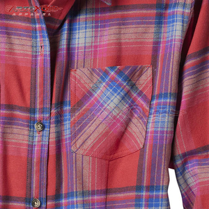 Chemise en flanelle épaisse pour femme, style motard, manches longues, poignets boutonnés, style outdoor, vente en gros - Product Image 3