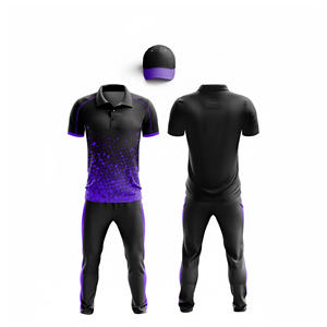 Uniforme de cricket personnalisé, vêtements de sport par sublimation |   Tenue complète d'équipe de cricket pour hommes, femmes et jeunes : polo et pantalon - Product Image 3