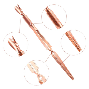 Pinzas de Alta Calidad para Decoración de Uñas, Color Dorado, Acero Inoxidable de Grado Quirúrgico, Pinzas para Manicura - Product Image 2