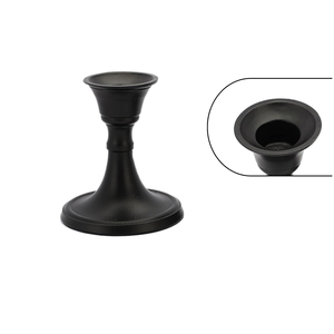 Modern Style Unique Black Colour Light Weight Handmade <b>candlestick</b> for Home Decore For Wedding Birthdays Party Christmas - Product Image 5