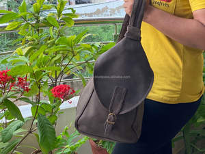 Handmade Real Leather Backpack Brown Backpack College Backpack - Product Image 5