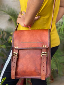 กระเป๋าหนังแพะแท้สะพายข้างสำหรับผู้หญิง, กระเป๋าสะพายไหล่ความจุขนาดใหญ่กระเป๋าสำหรับเดินทางของผู้หญิงกระเป๋าหนังวินเทจ - Product Image 2