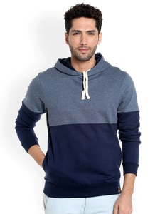 Sudadera con Capucha para Hombre, Diseño Color Block, Corte Regular, Informal, Tejido de Algodón, con Bolsillo, para Otoño - Product Image 5