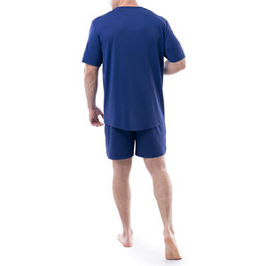 Ensemble short et t-shirt en tricot écologique pour homme, léger, 100% coton, tenue de sport d'été / décontractée - Product Image 2