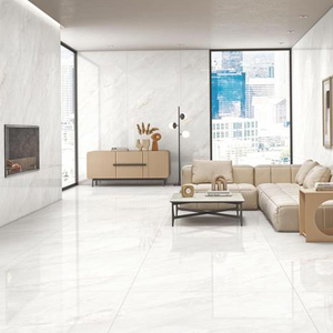 Carrelage en porcelaine moderne 120x180cm, épaisseur 9mm, surface antidérapante avec bordures pour appartement, salon, hôtel, école - Product Image 3