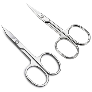 2026 Nail Art Scissor Stainless Steel Manicure Straight Nail <b>Edge</b> <b>Cutter</b> Nail Sticker <b>Cutter</b> Eyebrow Scissors Nail Tool - Product Image 1