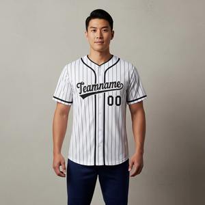 Camiseta de Béisbol y Sóftbol de Manga Corta para Hombre, Personalizada con Nombre y Número del Equipo, Sublimada, Transpirable, Tallas Grandes - Product Image 4