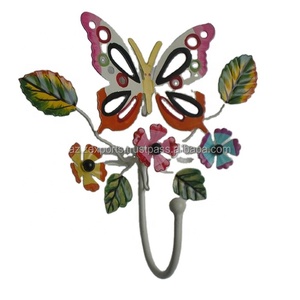 Single Iron Metal Flower Wall <b>Hook</b> for Clothes <b>Tools</b> Garage Use-Packaged in Box - Product Image 1