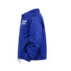 เสื้อโค้ชกันหนาวแบบกันน้ำ กันลม น้ำหนักเบา สไตล์บอมเบอร์ กระดุมแถวเดียว ลำลอง สีพื้น ยูนิเซ็กซ์ ปรับแต่งได้ - Product Image 5