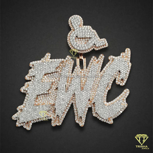 Collier pendentif cheval Bling Hip Hop Iced Out, bijoux personnalisés tête de cheval pour hommes, style rappeur streetwear - Product Image 3