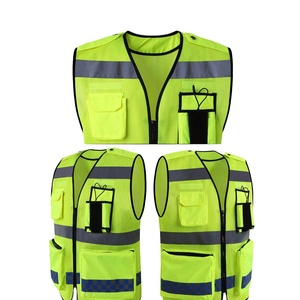 Gilet de sécurité industriel haute visibilité avec poche d'identification Gilet de sécurité réfléchissant respirant Gilet de sécurité léger et confortable toutes saisons - Product Image 2