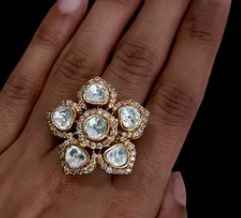 แหวนเพชรสวยแฟนซีสำหรับสาวๆแหวนใส่นิ้วเพทายหรูหราสำหรับโอกาสพิเศษ - Product Image 2