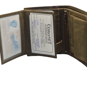 Portefeuille vintage en cuir véritable pour homme, fait main, style court, usage quotidien - Product Image 4