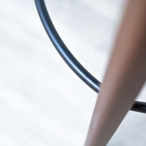 Muebles Comerciales para Restaurantes, Muebles de Bar de Madera Maciza, Taburete Alto de Madera con Respaldo Alto y Asiento de Cuero PU - Product Image 3