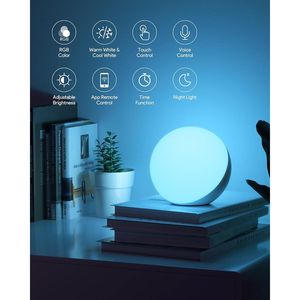 Lampada da Tavolo LED RGB Intelligente con Cambio Colore, Dimmerabile, Controllo tramite App/Voce, Compatibile con Camera da Letto/Comodino - Product Image 5