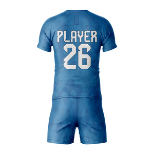 Ensemble d'uniformes de football personnalisés OEM ODM, maillot et short de football, vêtements de sport d'équipe, séchage rapide, fabricant en gros - Product Image 2