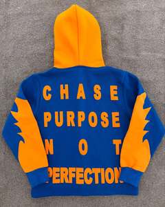 Sudadera con Capucha Corta Vintage con Lavado Ácido para Hombre, Estampado Personalizado, Letras Bordadas en Relieve, Parches, 100% Algodón, Estilo Urbano - Product Image 3