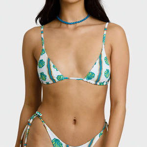 Conjunto de Bikini Triangular Personalizado 2026, Traje de Baño de Dos Piezas con Tirantes Ajustables para Mujer, Traje de Baño Ligero para Playa, Marca Privada OEM - Product Image 4