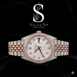 Rose Gold Brilliantly Crafted Handmade Stainless Steel <b>Watch</b> With <b>Wrist</b> Moissanite Diamond Automatics Customize <b>Watch</b> - Product Image 1