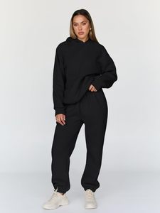 Conjunto Deportivo Personalizado para Hombre, Sudadera con Capucha y Pantalones de Chándal, Forro Polar Sólido, Antibacterial, Transpirable, para Invierno - Product Image 1